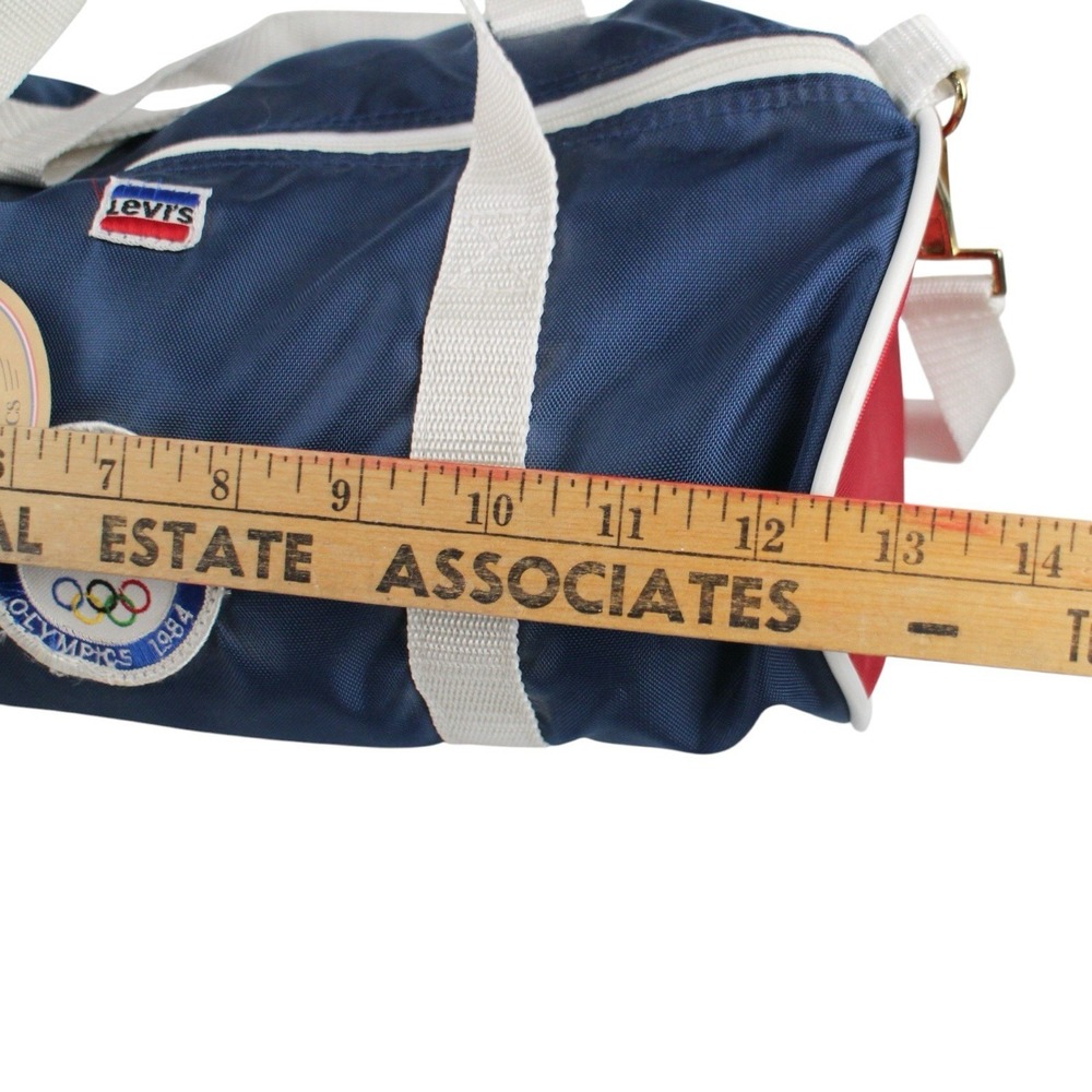 Vintage Levi's 1984 USA Olympics Duffle Bag Navy Red White Gym NWT - Picture 3 of 6